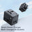 MCDODO CP-412 2.1A Universal Travel Charger Adapter 2-in-1 Wall Charger + Socket with Dual USB Port (Black) - 2