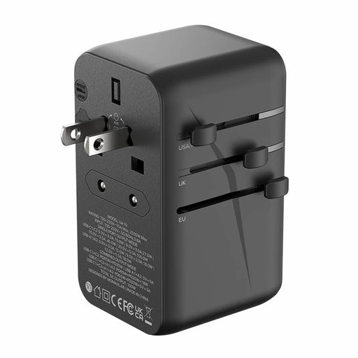 MOMAX 1-World GaN PD 100W Fast Charger 4-Port + AC Power Adapter Travel Charger Block - Black - 2