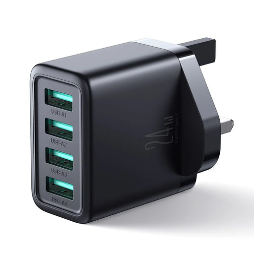 JOYROOM TCN01 UK Plug 4.8A 4 USB Charger Wall Charging Adapter for Tablet Mobile Phone - 2