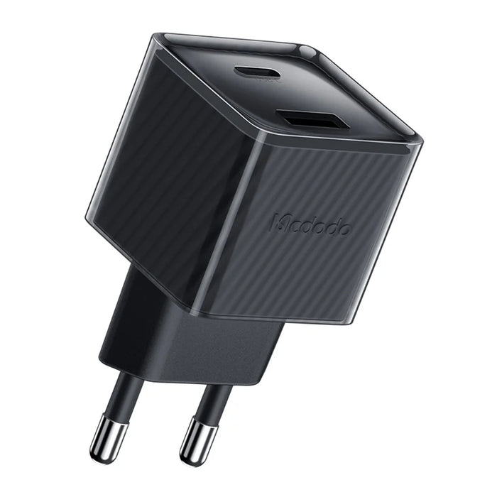 MCDODO CH-415 33W GaN USB+Type-C EU Plug Wall Charger Fireproof PC Phone Tablet Power Adapter - Black - 1