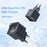 MCDODO CH-415 33W GaN USB+Type-C EU Plug Wall Charger Fireproof PC Phone Tablet Power Adapter - Black - 2