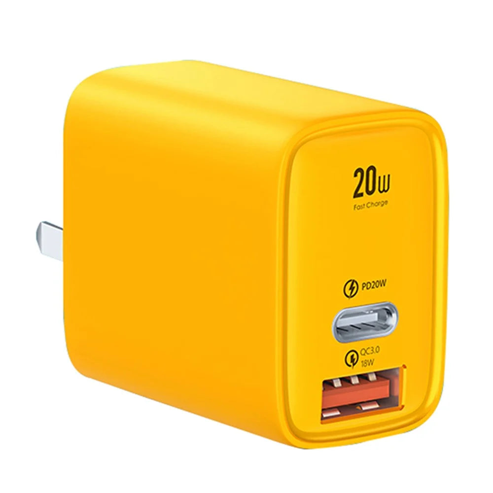 XUNDD XDCH-052 PD 20W Type-C + QC 3.0 USB Fast Charger Mini Wall Charging Block - CN Plug - 1