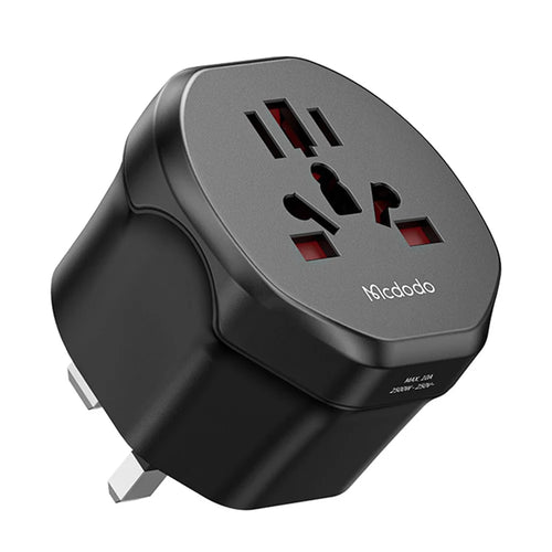MCDODO CP-45 C1 Series Universal Travel Adapter 8-hole to UK / EU / US Plug Converter - UK Plug - 1