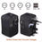 Universal Travel Adapter AU / UK / US / EU Plug Converter with 2.1A Dual USB Ports - 4