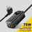 ESSAGER WL-Gan75-EU 75W GaN Power Strip Table Charger 3Type-C+2USB-A High Power Charger Adapter, EU Plug - 3