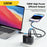 ESSAGER ES-CD37 100W Fast Charging Block 4-Port Wall Charger with 2 USB-C + 2 USB-A for Laptop Phone Tablet - Black / US Plug - 4