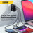 ESSAGER ES-CD37 100W Fast Charging Block 4-Port Wall Charger with 2 USB-C + 2 USB-A for Laptop Phone Tablet - Black / US Plug - 6
