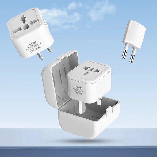 YESIDO MC25 750W Universal Power Adapter Multifunction Wall Charger Block Kit with Storage Case - 2