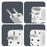 YESIDO MC25 750W Universal Power Adapter Multifunction Wall Charger Block Kit with Storage Case - 3