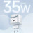 USAMS US-CC202 XMF Series PD 35W Type-C GaN Charger Magnetic Fast Charging Adapter with Retractable Type-C Cable, EU Plug - White - 4