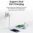 USAMS US-CC202 XMF Series PD 35W Type-C GaN Charger Magnetic Fast Charging Adapter with Retractable Type-C Cable, EU Plug - White - 5