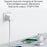 USAMS US-CC211 PD 35W Dual Output GaN Fast Charger with iP Magnetic Retractable Cable Module - White / UK Plug - 4