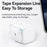 USAMS US-CC211 PD 35W Dual Output GaN Fast Charger with iP Magnetic Retractable Cable Module - White / UK Plug - 5