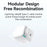 USAMS US-CC205 PD 35W GaN Fast Charger Dual USB-C Port Power Adapter with Magnetic Retractable Type-C Cable - White / CN Standard Plug - 2