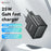YESIDO YC62 PD 25W Fast Charging GaN Power Adapter Type-C Travel Wall Charger - 5