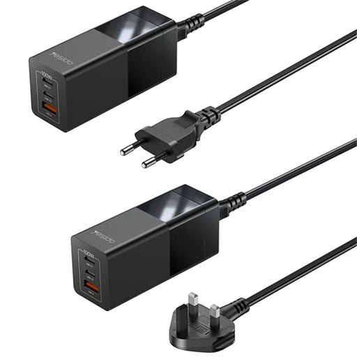 YESIDO YC77 GaN Desktop Charger USB+2 Type-C Charging Station - EU Plug - 1