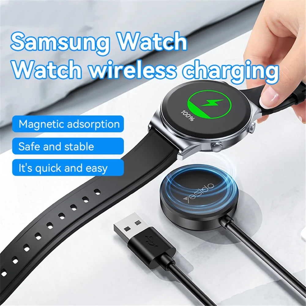 YESIDO CA161 For Samsung Galaxy Watch 5 40mm Universal Smart Watch Wireless Charger with 1m USB Cable - 2