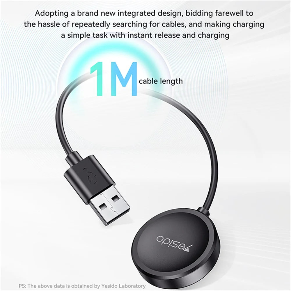 YESIDO CA161 For Samsung Galaxy Watch 5 40mm Universal Smart Watch Wireless Charger with 1m USB Cable - 6