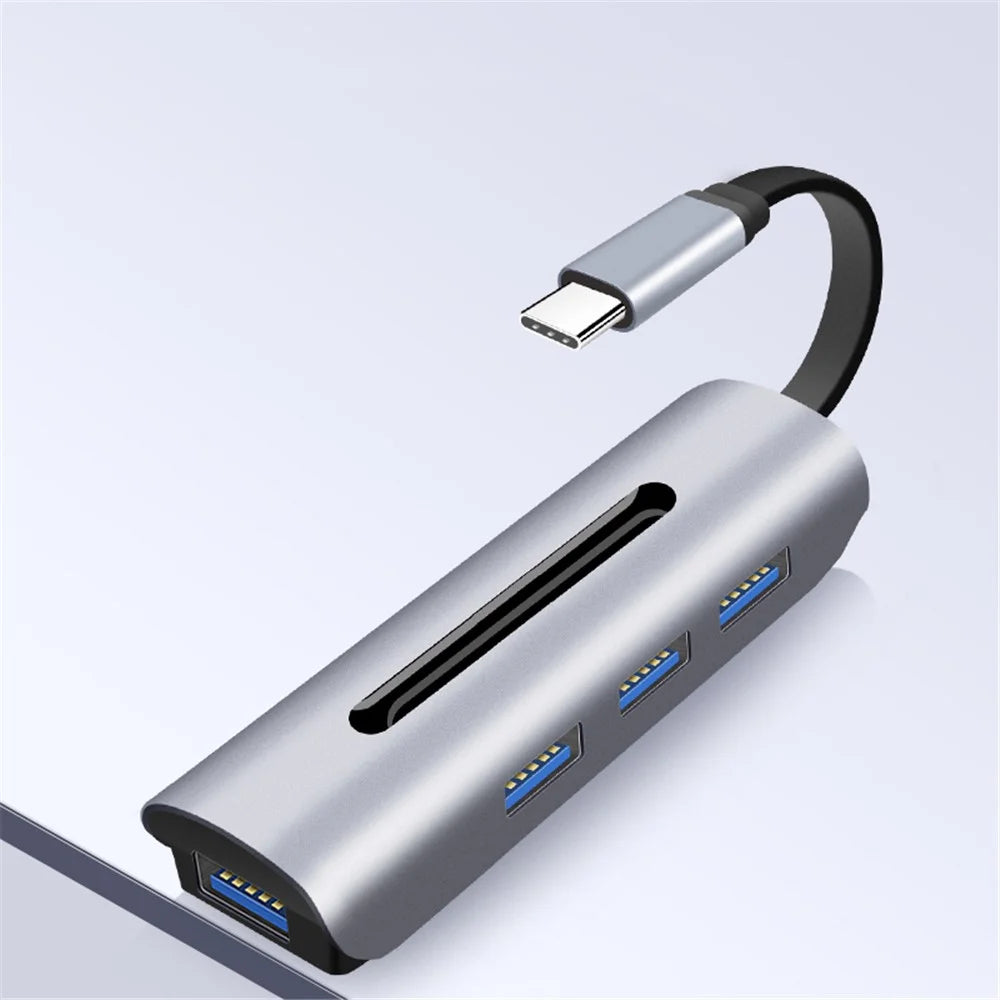 Type C*2 to USB3.0/F*4 (4 in 1 Docking Station) - 1