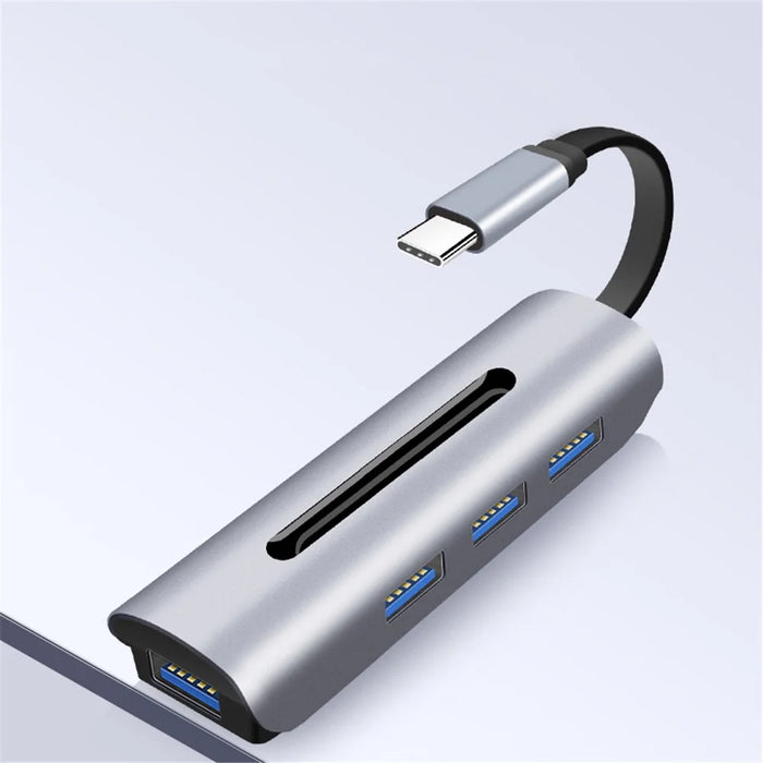 Type C*2 to USB3.0/F*4 (4 in 1 Docking Station) - 1