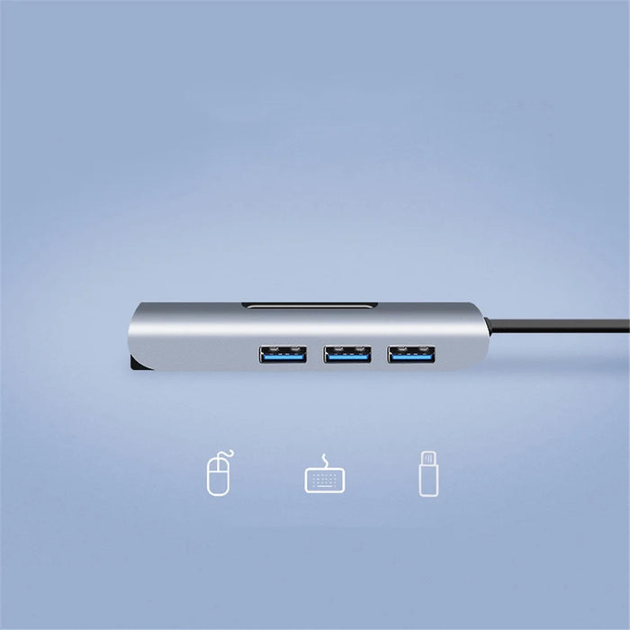 Type C*2 to USB3.0/F*4 (4 in 1 Docking Station) - 2