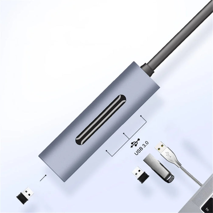 Type C*2 to USB3.0/F*4 (4 in 1 Docking Station) - 3