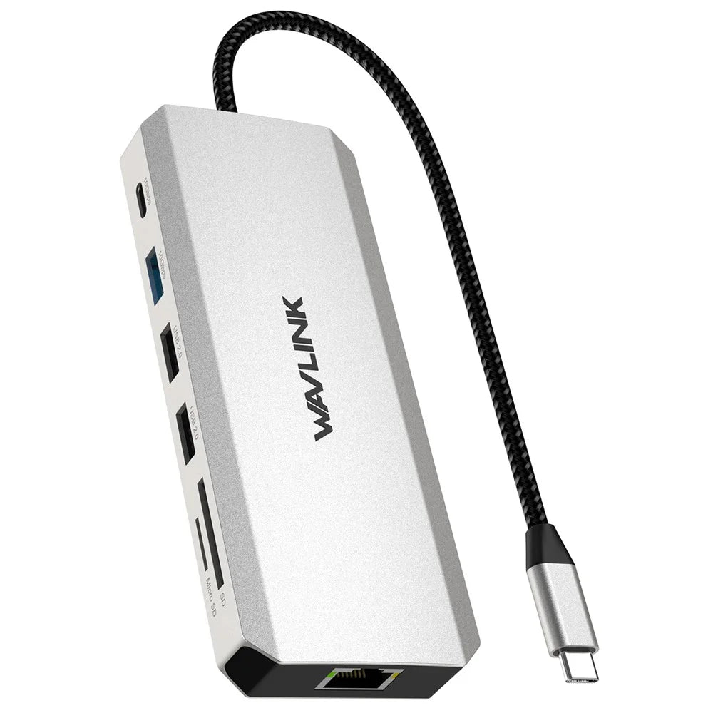 WAVLINK UMD306 USB-C Hub 12-In-1 Multi-Port Expansion Adapter RJ45 Ethernet Converter Support PD Charging - 1