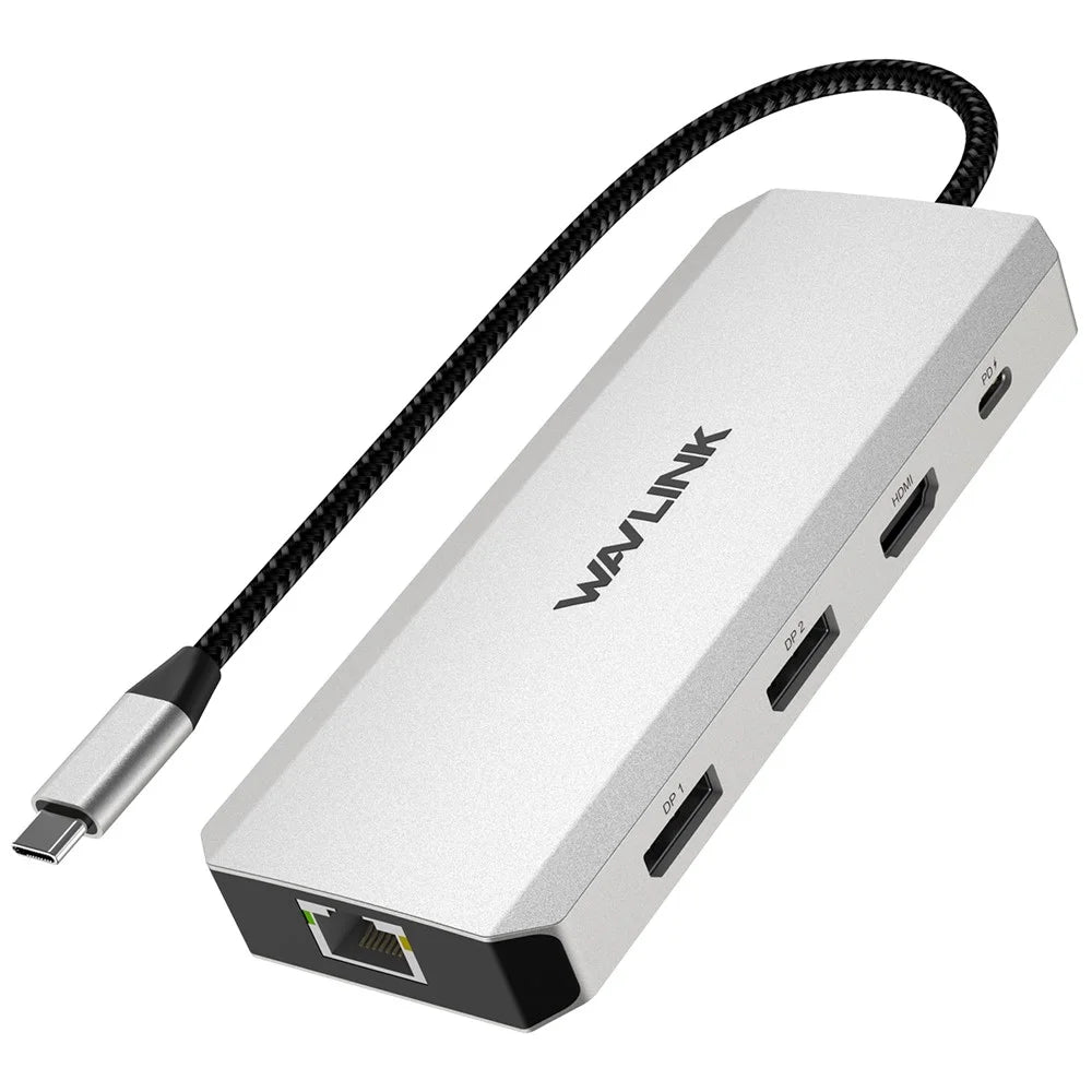 WAVLINK UMD306 USB-C Hub 12-In-1 Multi-Port Expansion Adapter RJ45 Ethernet Converter Support PD Charging - 2