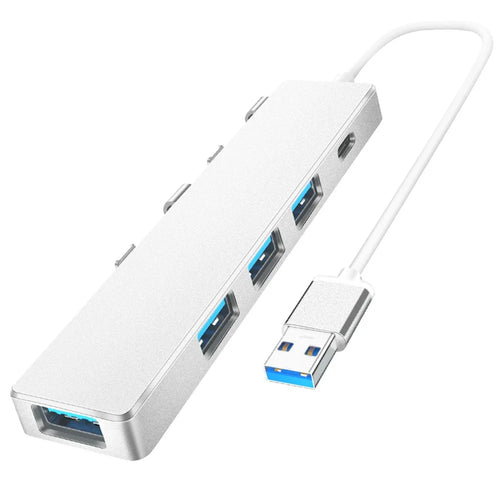 ADS-301A Laptop USB Hub Expander to USB-C+USB 3.0+3xUSB 2.0 - Silver - 1
