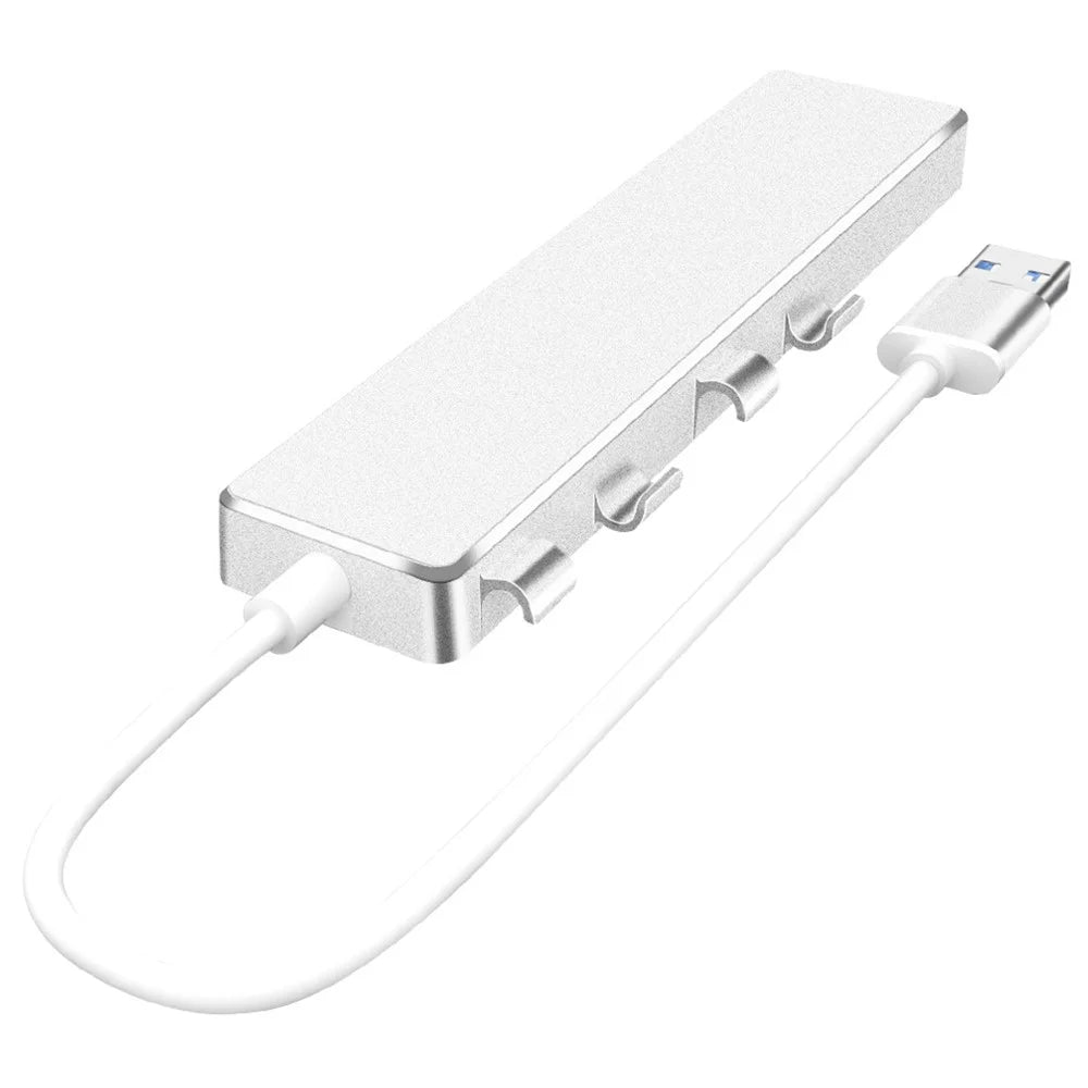 ADS-301A Laptop USB Hub Expander to USB-C+USB 3.0+3xUSB 2.0 - Silver - 2