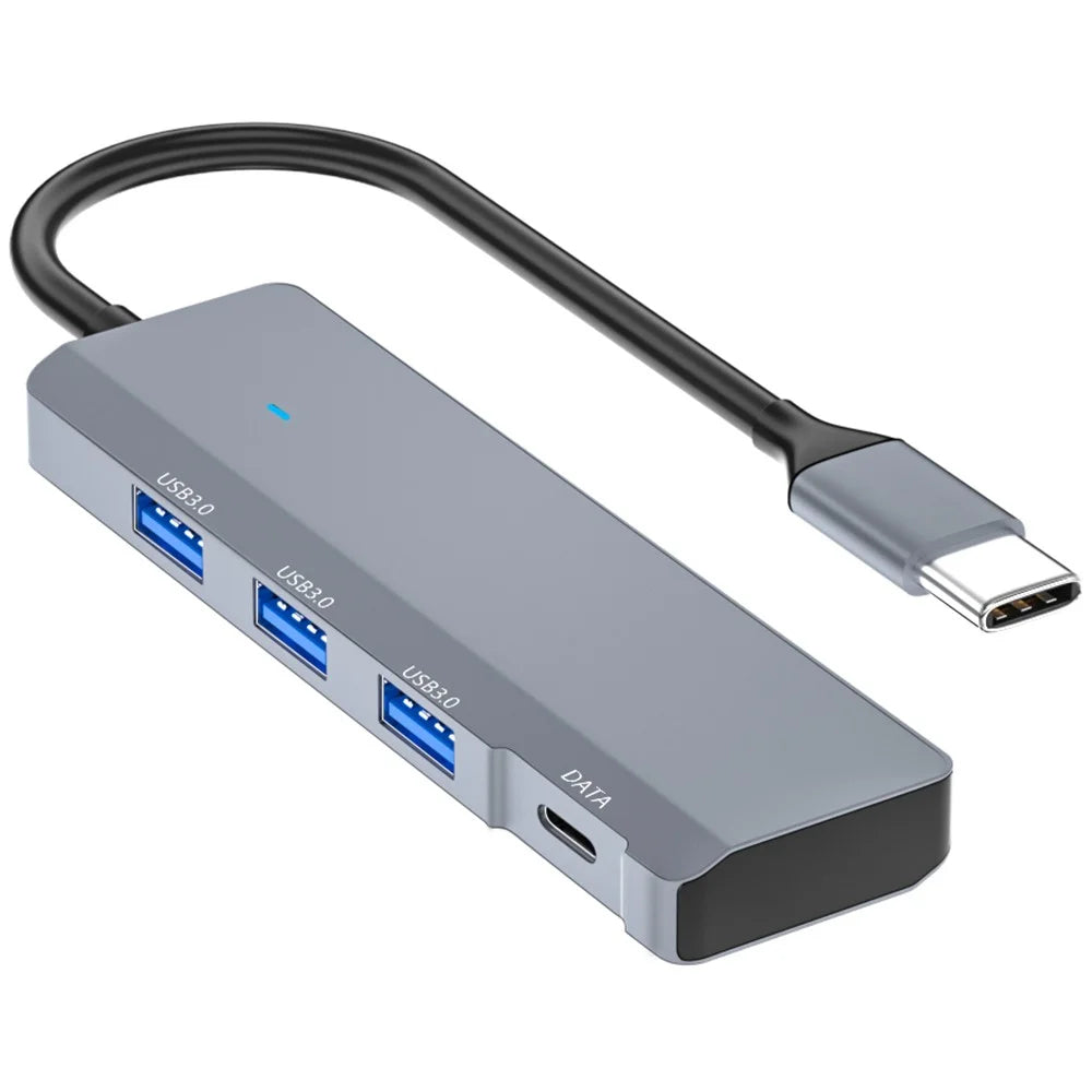 ADS-309C USB-C to Type-C + 3x USB 3.0 Splitter Hub Computer Docking Station with 13cm Cable - 1