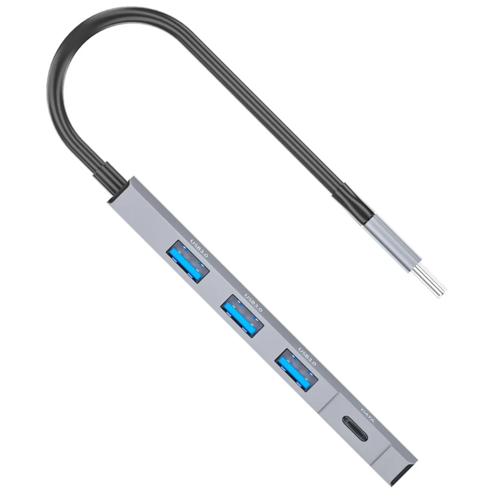 ADS-309C USB-C to Type-C + 3x USB 3.0 Splitter Hub Computer Docking Station with 13cm Cable - 2