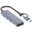 ADS-309D Type-C+USB Expansion Hub Adapter to 3xUSB 3.0+1xUSB-C 3.0 Data Port - 1