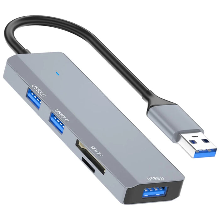 ADS-310A Multi-Port Hub USB Adapter to 3xUSB 3.0+2xCard Reader Slots - 1