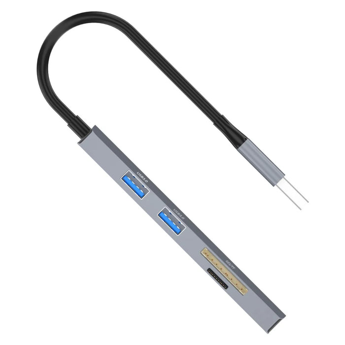 ADS-310A Multi-Port Hub USB Adapter to 3xUSB 3.0+2xCard Reader Slots - 4