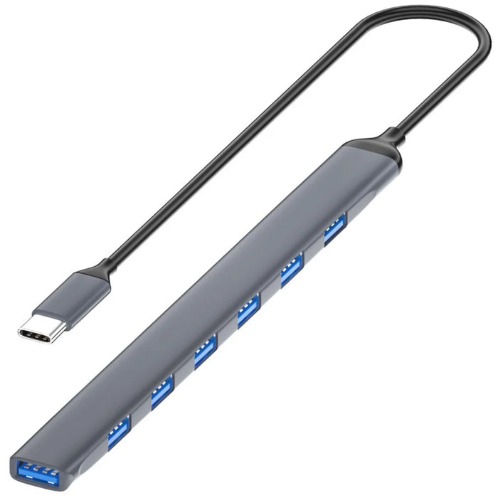 ADS-303C Type-C Docking Station USB 3.0 Splitter for Laptop / Tablet / PC 7-Port USB Hub - 1
