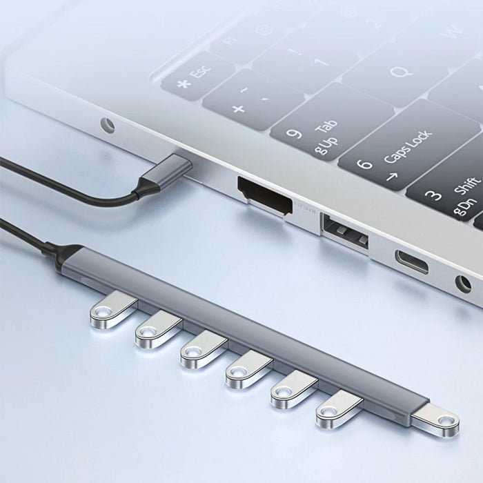ADS-303C Type-C Docking Station USB 3.0 Splitter for Laptop / Tablet / PC 7-Port USB Hub - 5