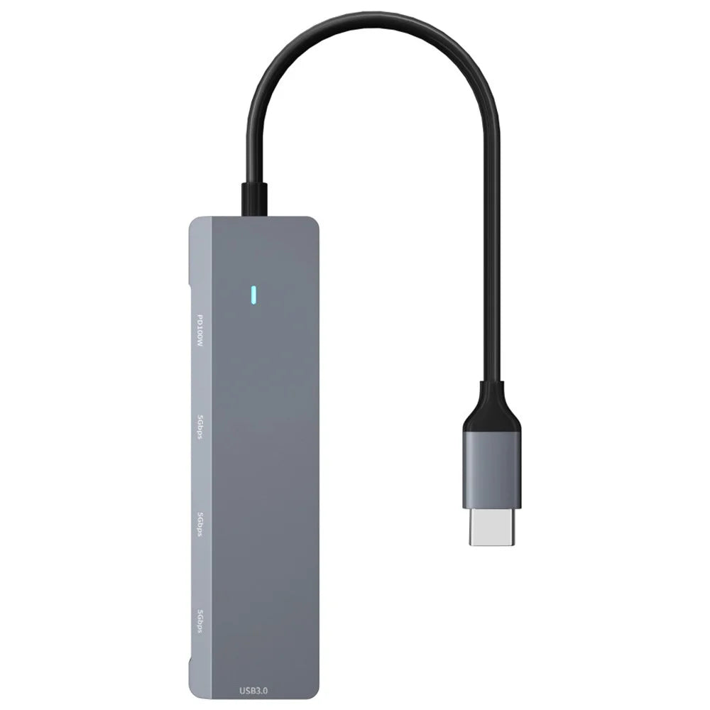 ADS-311C 5-Port Hub Type-C Hub Adapter Support PD 100W Fast Charging Converter - 2