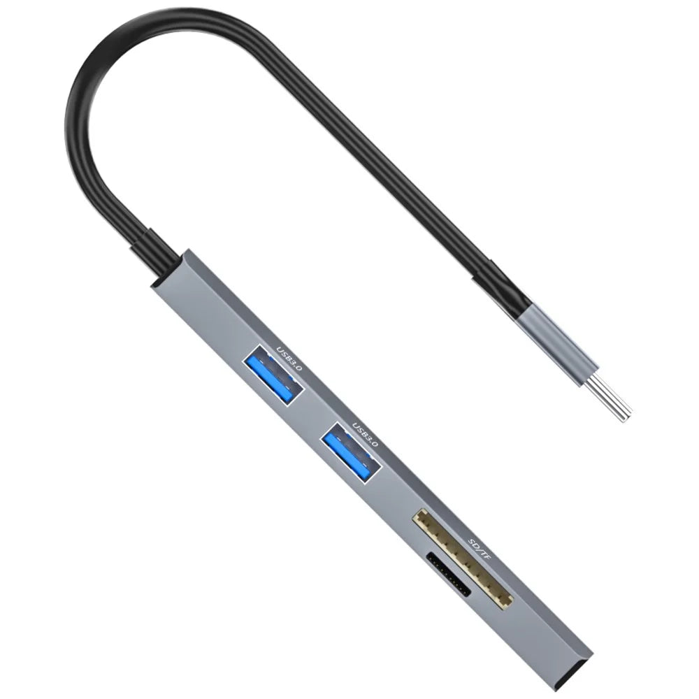 ADS-310C Type-C Hub Expansion Converter to 3xUSB 3.0+2xCard Reader Slots - 3