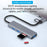 ADS-310D 2-in-1 Type-C + USB-A to 3x USB 3.0 Hub Splitter with SD / TF Card Slot - 6