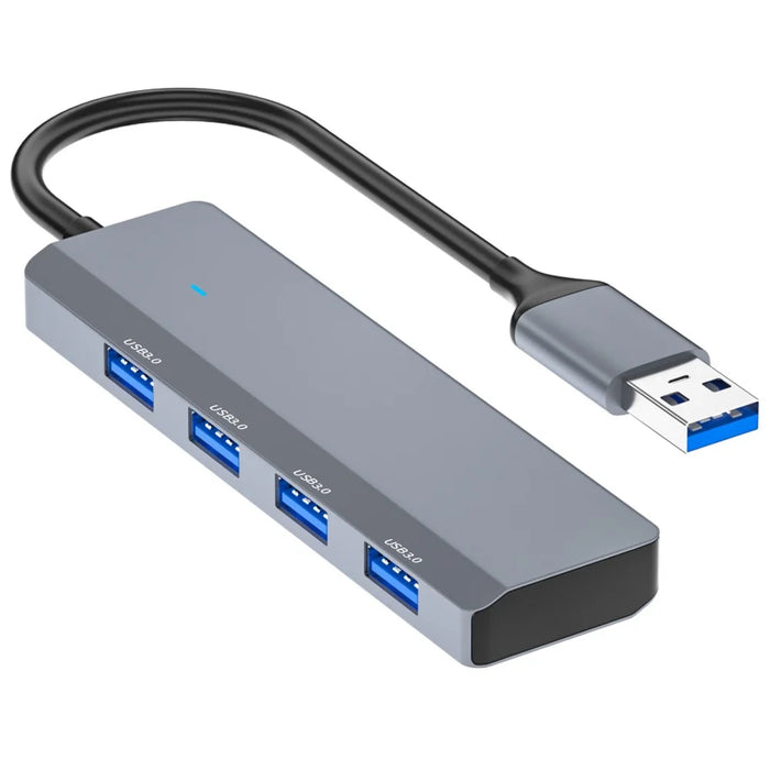 ADS-305A USB to 4 X USB3.0 Docking Station USB Hub Aluminum Alloy Adapter - 1