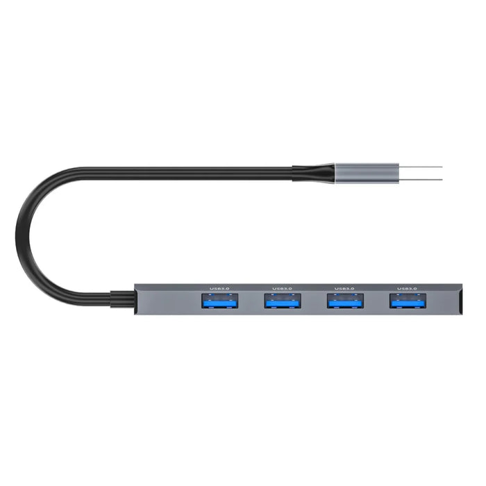 ADS-305A USB to 4 X USB3.0 Docking Station USB Hub Aluminum Alloy Adapter - 4
