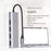 ADS-305A USB to 4 X USB3.0 Docking Station USB Hub Aluminum Alloy Adapter - 7
