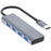 ADS-305C Type-C to 4 X USB3.0 USB Hub Splitter Aluminum Alloy Laptop Phone Adapter - 1