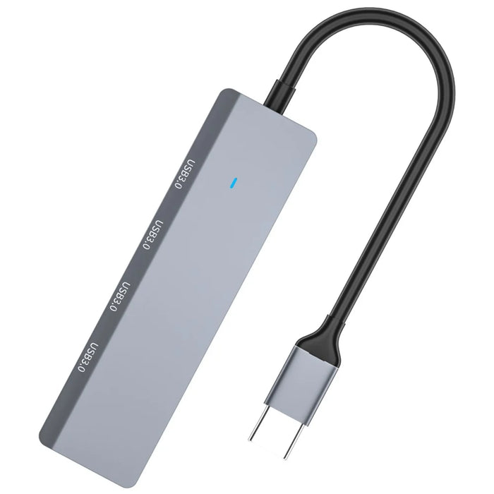 ADS-305C Type-C to 4 X USB3.0 USB Hub Splitter Aluminum Alloy Laptop Phone Adapter - 3