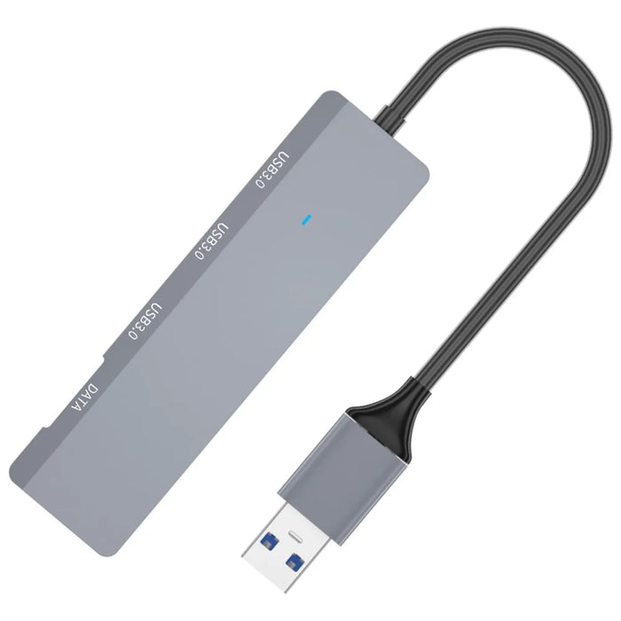 ADS-309A USB to 3 USB3.0 + 1 Type-C Data Transfer Docking Station USB Hub Aluminum Alloy Adapter - 2