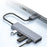 ADS-309A USB to 3 USB3.0 + 1 Type-C Data Transfer Docking Station USB Hub Aluminum Alloy Adapter - 5