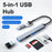 ADS-806D Type-C+USB to USB 3.0 Hub SD / TF Card Reader Multi-Function Docking Station - 4