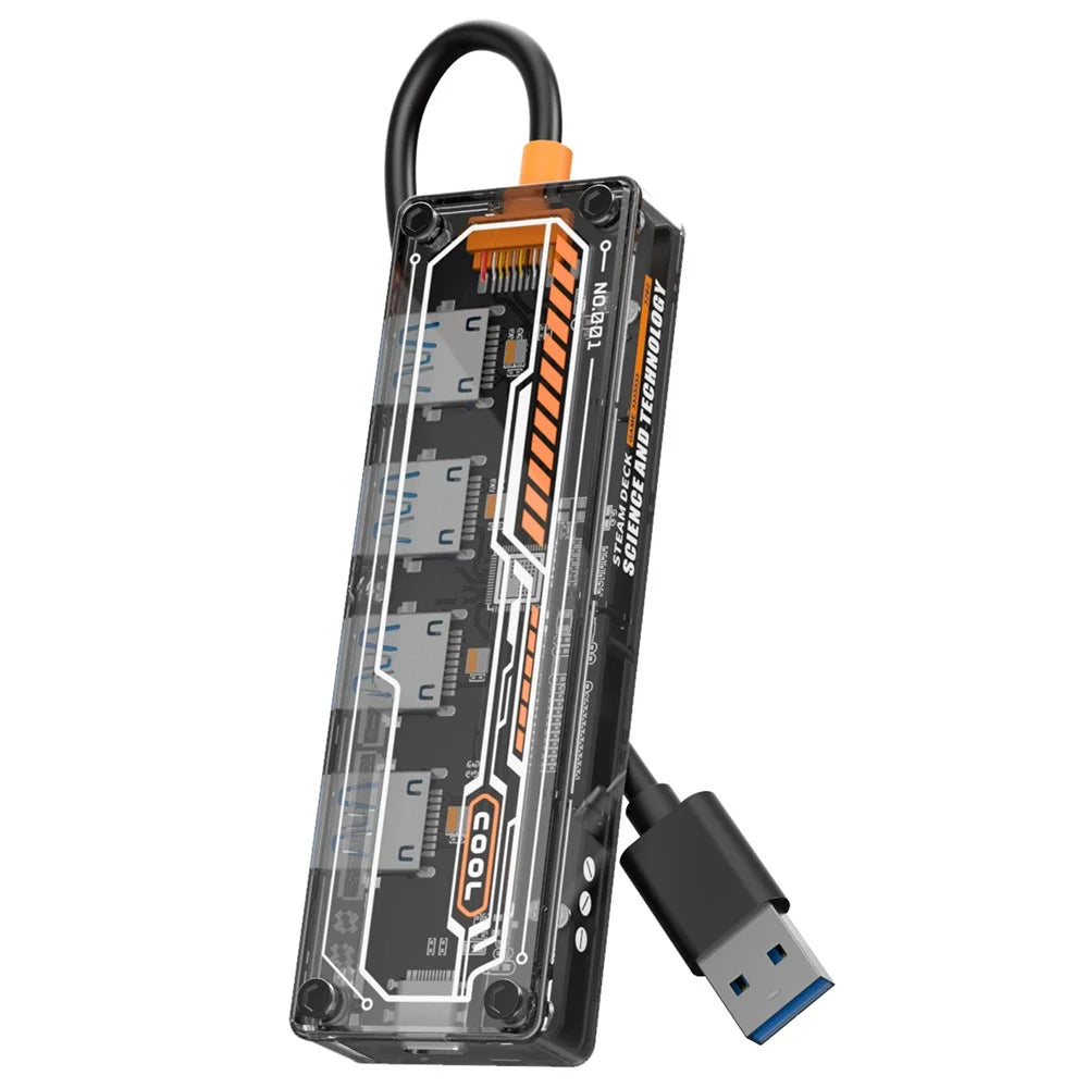 SW4U-A USB Expansion Hub Data Transmission Adapter with 4xUSB 3.0+1xUSB-C - 2