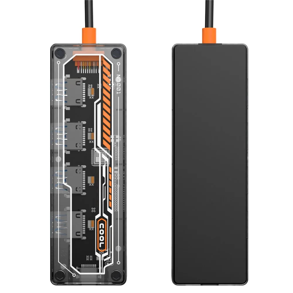 SW4U-A USB Expansion Hub Data Transmission Adapter with 4xUSB 3.0+1xUSB-C - 3